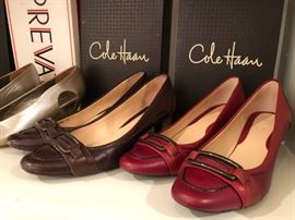 Large collection of ladies fine maker shoes (Cole Haan, Ferragamo and more) sizes 7-9