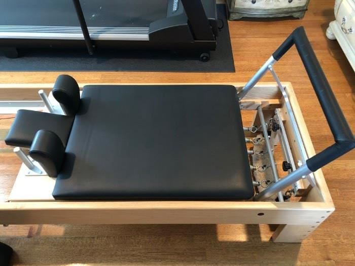 Peak Pilates reformer with tower, accessories