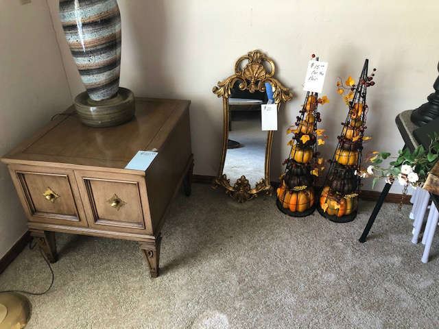 gorgeous mid century modern end table and we have two of these
