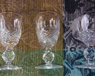 4 Waterford XL Cordial Glasses.