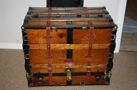 Very Cool Wardrobe Steamer Trunk Travel Chest.  Hard to find