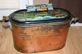 Copper with painted Top Boiling pot