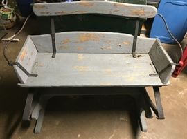 Antique Buggy or buckboard seat