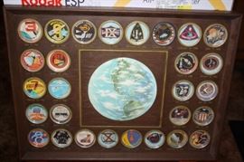 Vintage Framed NASA Space Mission Commemorative  Coin?  Set 1961 to 1972