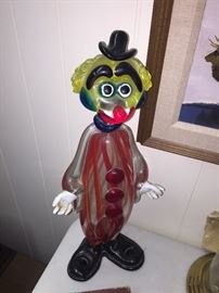 Murano glass clown- Italy