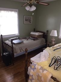 (2) matching twin bed sets- nice!