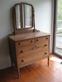 Antique dresser (Set of 4 pieces) These pieces are very old and slightly smaller in scale than similar modern pieces.