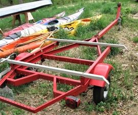 Kayak trailer. Holds four. Tires are good.