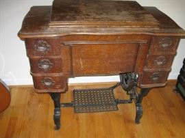 Antique sewing machine.