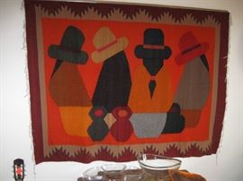 Wool hanging. Peruvian, hand made.