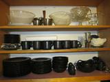 The black dishes are Phaltzgraff