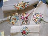 The individual owned a yarn shop 20 years ago. The next few pictures show just a few of the many Bucilla tapestry canvases available to purchase. Along with Bucilla tapestry yarn to complete your needlepoint.