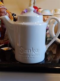 Rare Sanka Cafe ware teapot