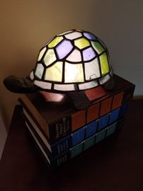 Stained glass Turtle lamp