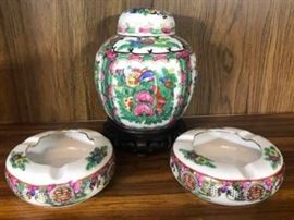 053 Famille Rose Ginger Jar More