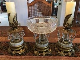 161 Vintage Fruit  Candle Holder Center Piece