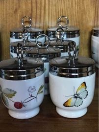 164 Royal Worcester Butterfly Egg Coddlers