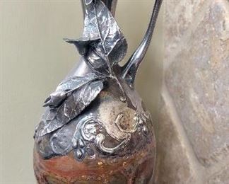 Gorgeous Roman Glass with Sterling Overlay