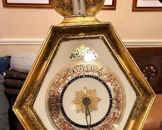 Antique French Barometer-Thermometer