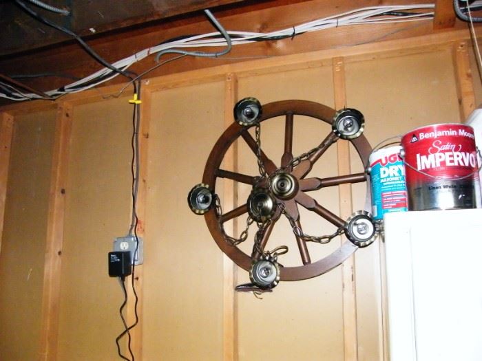 wagon wheel light fixture