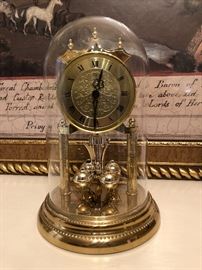 German anniversary clock. No batteries needed, runs on motion, keeps perfect time.