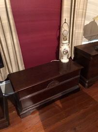 Mahogany cedar chest. Lined, of course, with cedar!