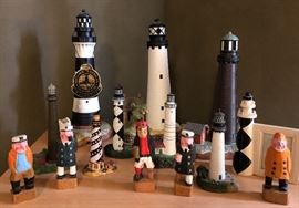 Collectible Lefton lighthouse collection.