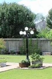 According to Victoria builder B.J. Davis, this lamppost was salvaged from the Brownson Home for Children. 

When Mrs. J.M. Brownson (maiden name Catherine “Kate” McDow) died April 15, 1932 she left $100,000 in her will for the establishment of a children’s home / orphanage.  She stipulated in her will that the children were to be raised in the Episcopal faith.