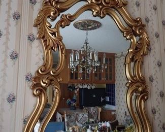 GOLD ORNATE MIRROR