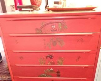 ASIAN PAINTED DRESSER