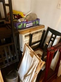 window air conditioner & more chairs
