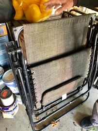 Special patio gravity lounge chairs