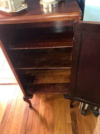 This is the inside view of the music cabinet