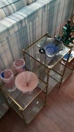 Carnival glass and depression glass