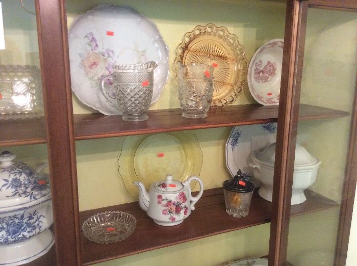 Vintage glass collectibles 