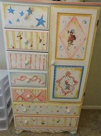 Hand painted child's chest