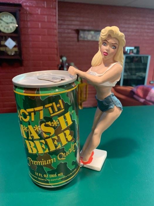 Bottoms Up Beer Can Holder w/Mash 4077th Beer!