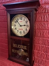 Vintage 70's Coca-Cola Regulator Wall Clock!