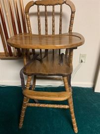 Vintage Jenny Lind Solid Wood High Chair!