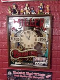 Miller Brewing Co Mirror/Clock!