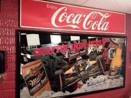 Miller Draftin' Indy Style Mirror Plaque Bobby Rahal 1992!