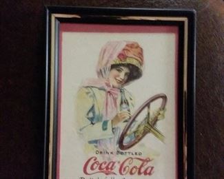 Vintage Picture Coca Cola Girl Driving & Drinking Coke&nbsp;From Bottle!