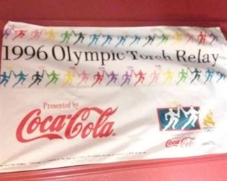 1996 Olympic Torch Relay Coca Cola Banner!