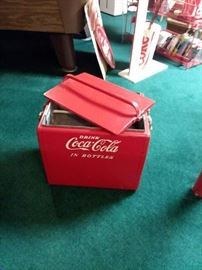 1950s Coca Cola  Cavalier Cooler Chest w/Lid!