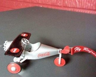 Coca Cola Advertising Plane Pedal Toy Replica!