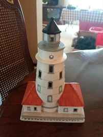 Chicago Harbor Lighthouse Lamp Lefton #01010!