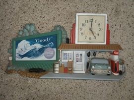 Vintage Coca Cola Gas Station Clock!
