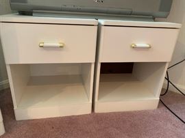 White Night Stands - Great for a Girl's Room!