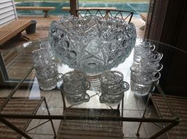 Beautiful Punch Bowl Set!