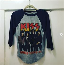 Vintage KISS 1983/84  Tour Raglan tee